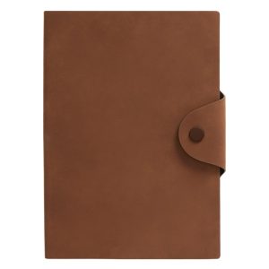 Kikki K A5 Snap Journal Faux Leather-Light Skin