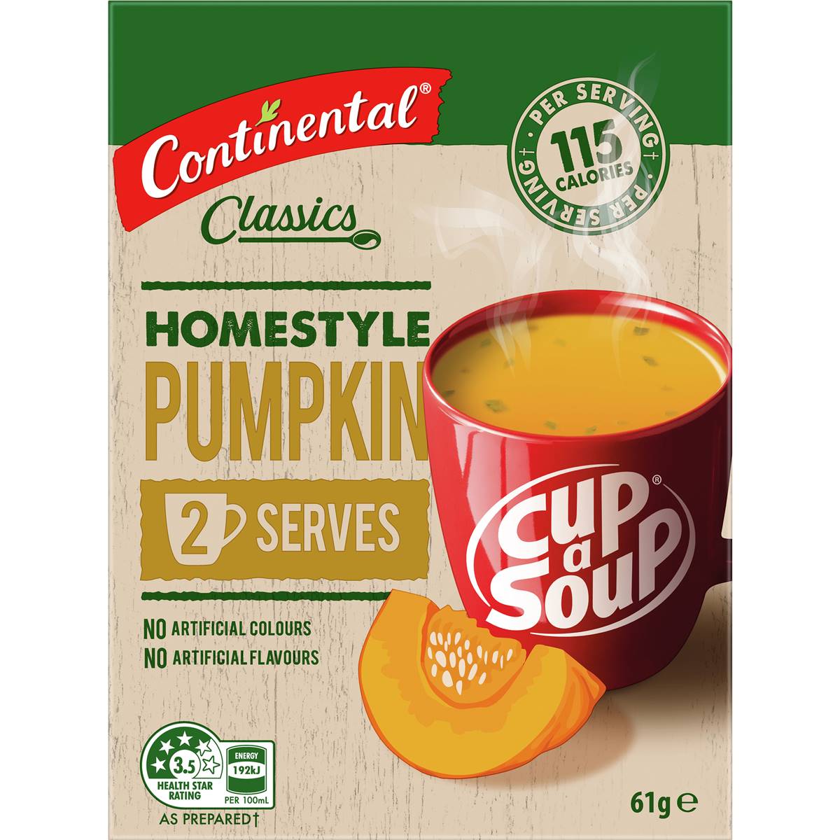 continental classic homestyle pumpkin soup