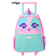 Smiggle Light Up Trolley Backpack 1.5Kg