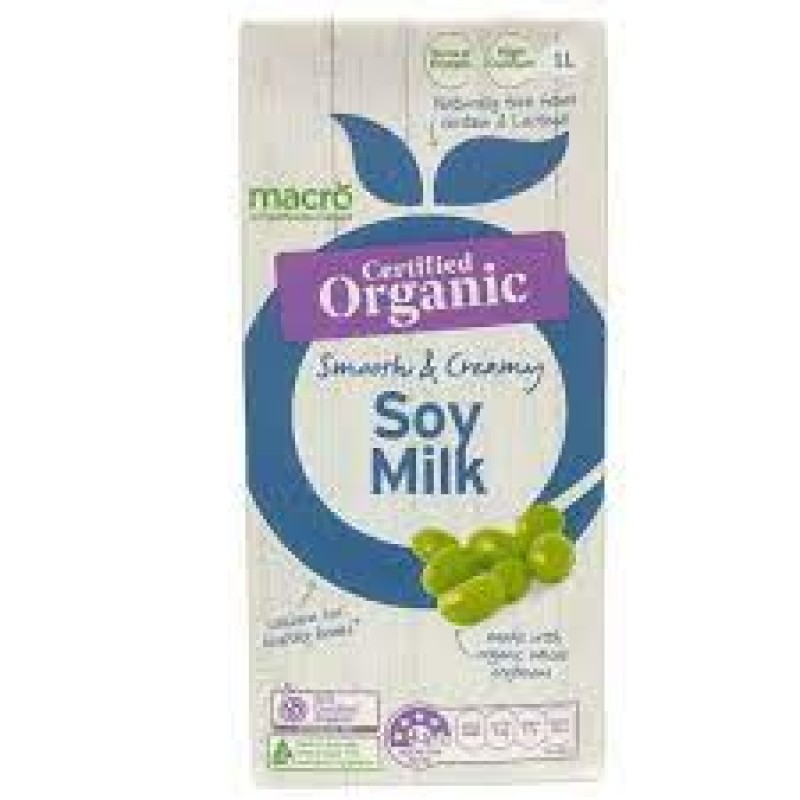 Macro Organic Smooth & Creamy Soy Milk 1L
