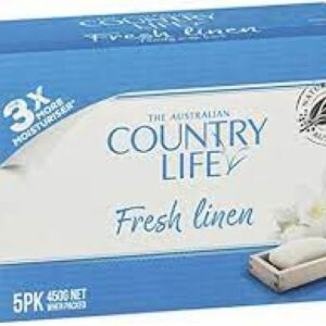 Country Life Fresh Linen Family Soap Bars 5PK 450g