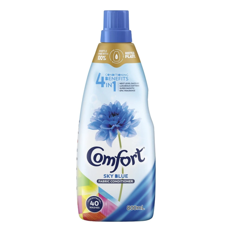 Comfort Sky Blue Fabric Conditioner 800ml 1 Comfort Sky Blue Fabric Conditioner 800ml