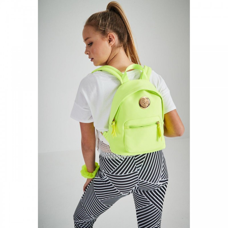 Sophie & emma Neon Backpack-Yellow