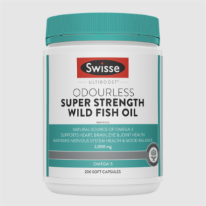 Swisse Odourless Super Strength Wild Fish Oil 200 Cap