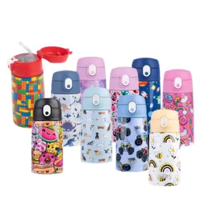 Oasis 5 (3) Oasis Double Wall Insulated Kids Drink Bottle 400mL Monster Truck